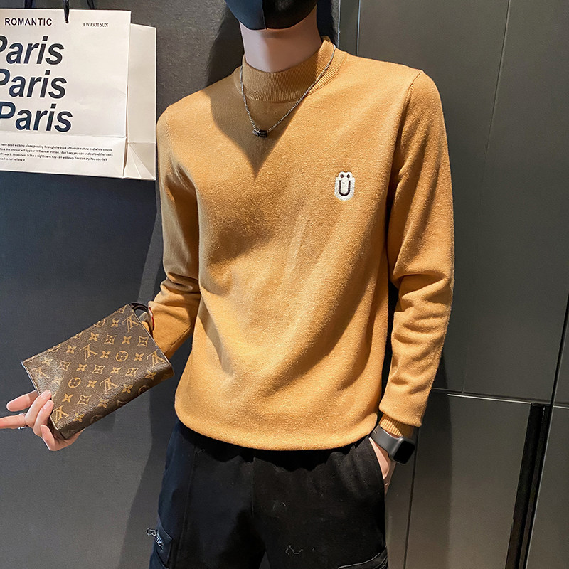 青少年学生冬季男生长袖套头针织衫圆领刺绣软糯毛衣C203-5293P58,男装针织衫/毛衣,电商C208