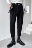 抖音直播魔术贴轻熟风休闲西裤男高品质潮流宽松裤子C203-6668P58，男装西裤，电商C208