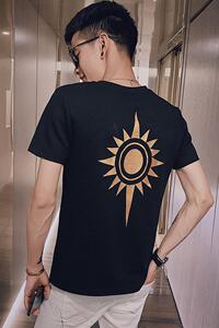 精神小伙夏季印花短袖T恤时尚潮流休闲百搭上衣C203-5046-P38控58图片