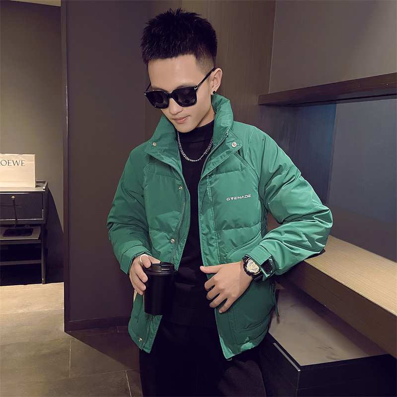 焦糖色羽绒服男士短款2025年冬季新款高级感青年保暖外套1081P178，男装羽绒服，电商C208