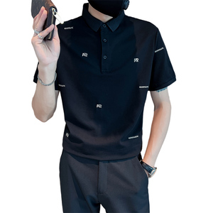 社会小伙夏季男士刺绣polo衫翻领短袖t恤半袖上衣男C203-8852-P58图片