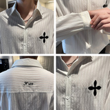 轻熟风2025秋季休闲纯色高品质抖音直播男士衬衫C203-8834P58，男装衬衫，电商C208