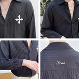 2025秋季新款男士高品质纯色衬衫轻熟风绿色休闲衬衣男C203-8834，男装衬衫，电商C208