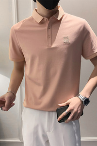 2026夏天新款男士短袖Polo衫青年纯色韩版修身t恤C203-8816-P58图片