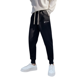 加绒加厚休闲运动卫裤男2025秋冬季新款束脚哈伦裤6721-P68控98图片