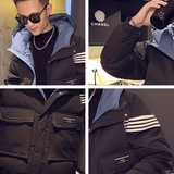 工装羽绒服男短款2025冬季新款连帽白鸭绒保暖外套1078-P178控238，男装羽绒服，电商C208