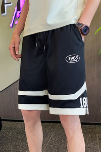 夏季男士新款五分裤时尚潮牌运动休闲裤直筒短裤男C208-6751特P38图片