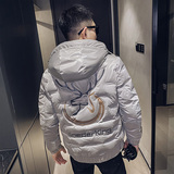 社会小伙冬季潮流亮面短款羽绒服男士外套C203-5132-特P168-控228，男装羽绒服，电商C208