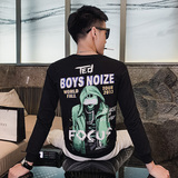 2021青年男士潮牌修身印花卫衣秋季新款圆领休闲外套5065-P45控68，女装短外套，电商C208