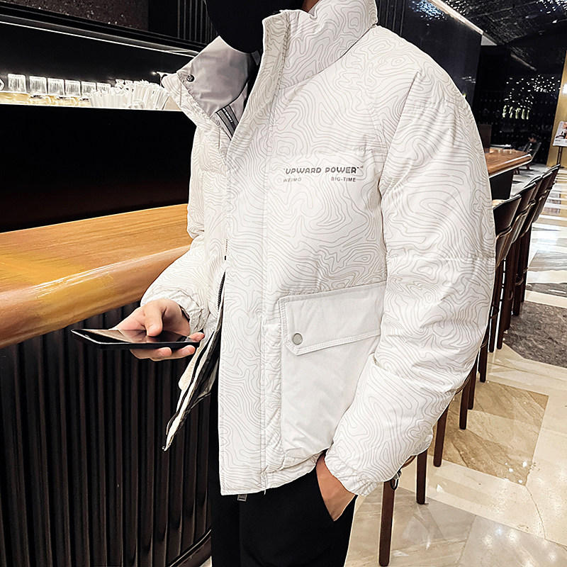 社会小伙冬季男士立领羽绒服潮流男生休闲外套C203-1043P188控258图片