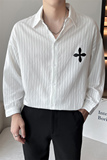 社会小伙春秋季青年男士休闲衬衫时尚潮流条纹衬衣C203-8834-P58，男装衬衫，电商C208