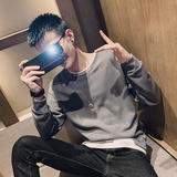 春秋季精神小伙圆领套头修身卫衣青年男士外套C203-Y1308-P60控88，女装短外套，电商C208