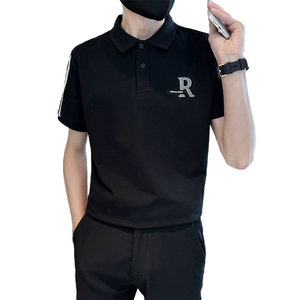 社会小伙夏季男士翻领刺绣polo衫潮流半袖t恤C208-8876-特P48控78图片