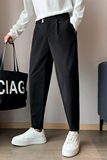 社会小伙冬季男士休闲裤直筒潮流百搭呢子西裤C203-6726-P68控98，男装西裤，电商C208