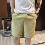精神小伙夏季男士纯色直筒短裤时尚休闲潮牌沙滩裤C203-6003-P35，男装牛仔裤，电商C208
