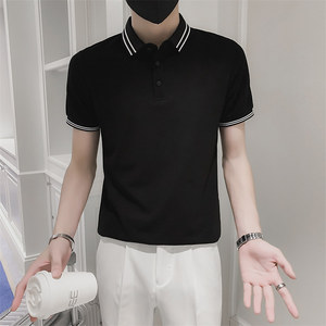 2026夏季新款男士休闲Polo衫时尚潮流上午短袖T恤C203-8804-P58图片