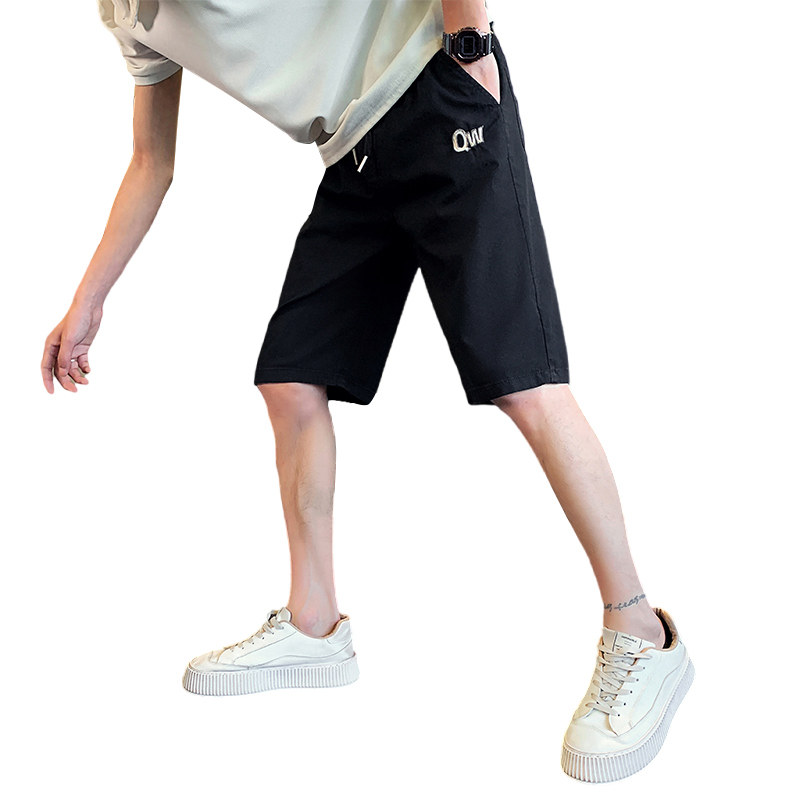 社会小伙夏季男士刺绣短裤潮流五分裤纯色沙滩裤C208-6758-特P38,男装牛仔裤,电商C208