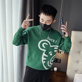 社会小伙秋冬季男士修身针织衫圆领休闲套头毛衣男C203-8844-P58，男装针织衫/毛衣，电商C208
