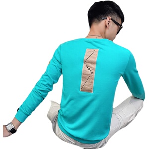 精神小伙秋冬季加绒保暖卫衣男圆领刺绣休闲打底衫C203-5060R-P50图片