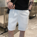 精神小伙夏季男士纯色直筒短裤时尚休闲潮牌沙滩裤C203-6003-P35，男装牛仔裤，电商C208