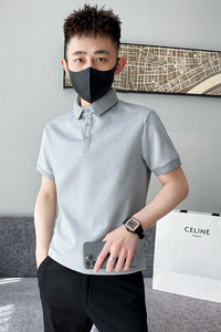 青年男生夏季翻领短袖Polo衫帅气百搭新款半袖T恤C208-8881-特P38图片