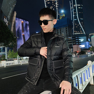社会小伙冬季男士立领羽绒服修身潮流外套C203-5108-特P178控248图片