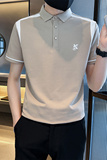 青年男生夏季新款刺绣Polo衫2023潮牌短袖体恤男C208-8877-特P48，男装T恤，电商C208