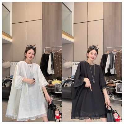 【温柔夏天】荷叶边~时尚休闲宽松显瘦百搭薄款衬衫