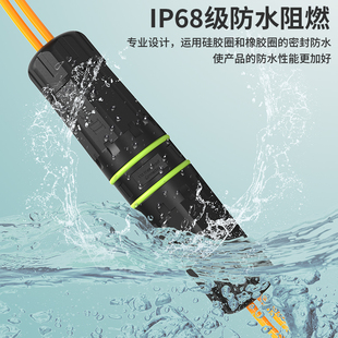 B-LIAK（必籁克）户外SC单模多模光纤IP68连接器单模双芯防水连接头LCSC光纤防水连接器