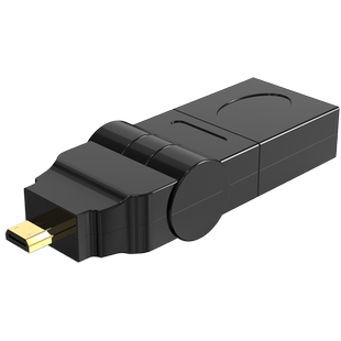 Microhdmi转hdmi转接头微型母转换头接相机平板电脑摄像机360迷你
