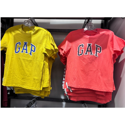 国内代购Gap2025夏季新款立体logo纯棉短袖T恤童装767148/745882
