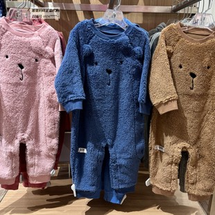 一体式 仿羊羔绒连体衣788600童装 爬服446164 2023新款 Gap婴儿秋季