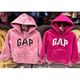 logo男女童仿羊羔绒连帽卫衣童装 国内代购 Gap新款 829262厚外套