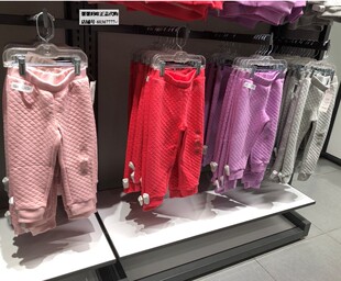 现货Gap女童加绒运动裤614523童装春秋外穿裤子加绒宝宝长裤儿童