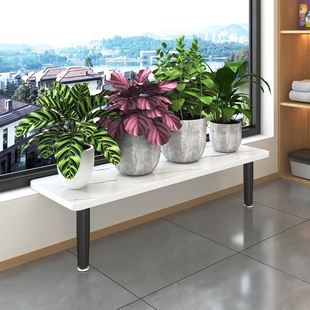 阳台窗台花架置物架阳台台沿加宽栏杆花盆多肉窄台面落地收纳架子