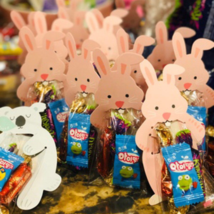 10个卡通创意卡片食品包装袋六一儿童节派对礼物饼干零食糖果袋