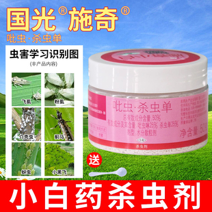 国光施奇小白药低毒杀虫剂无味多肉月季介壳虫小黑飞蚜虫蓟马花药
