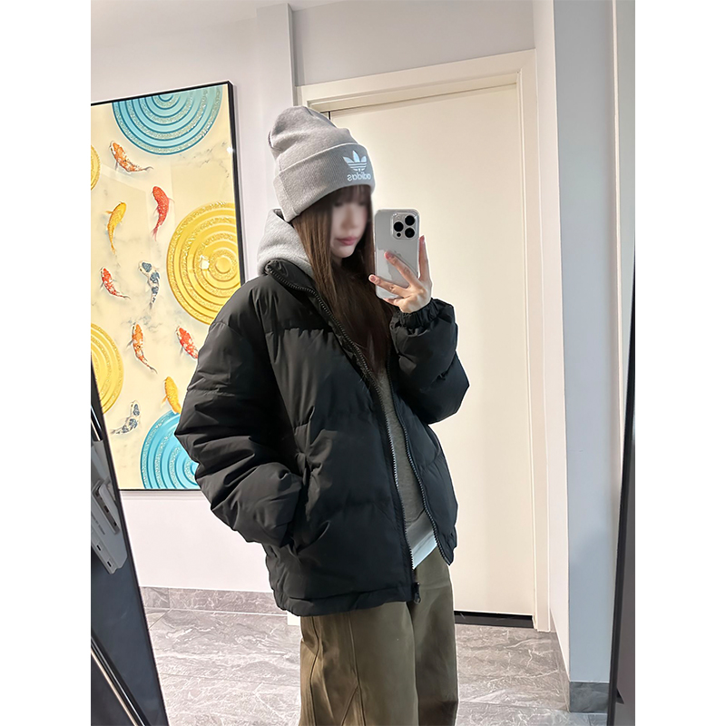 hmnstudio纯色羽绒服男