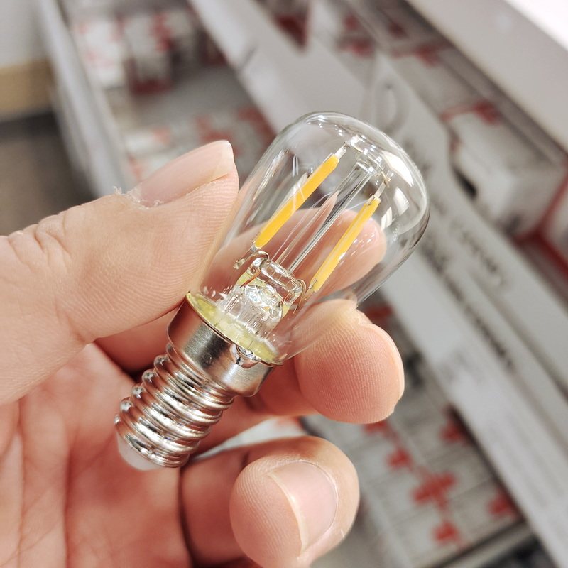 宜家 ryet e14小螺口led蘑菇灯小夜灯灯泡100流明0.9瓦2200k暖黄