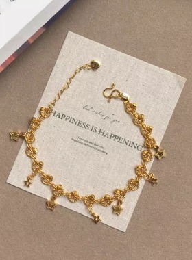轻奢千金感捕梦网星星手链女vintage时尚气质感手串小众设计手饰