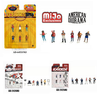 AMERICAN DIORAMA 1/64 AD 合金 人偶 摆件 汽车模型 场景合集