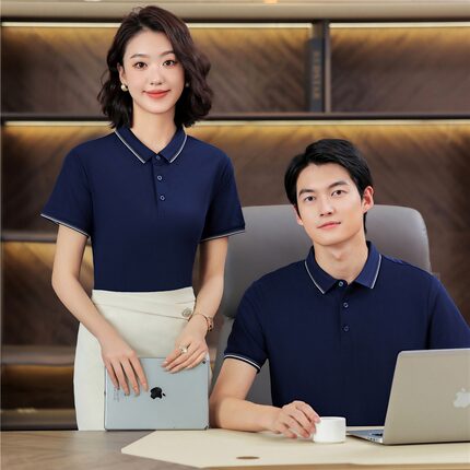 polo衫定制工作服夏季企业团体服男女翻领纯棉短袖t恤刺绣印logo