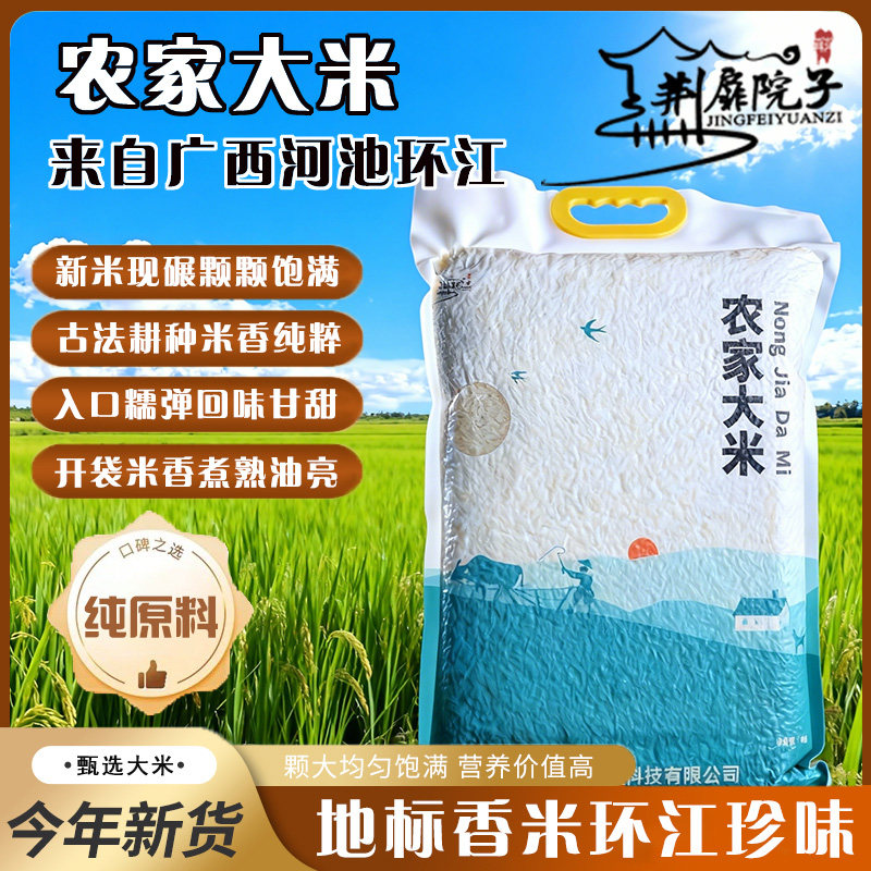 广西正宗长寿乡农家大米特级优质精选新米现碾香米纯粮真空装