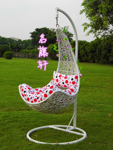 藤吊篮吊椅 鸟巢 户外室内秋千 藤家具 藤椅茶几三件套 摇椅转椅