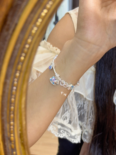 兮语「星空」足银999银手链女珐琅盘缠木马纯银新中式 国风礼物