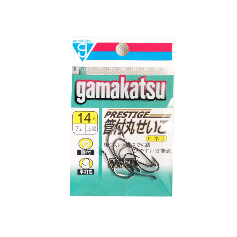 伽玛卡兹鱼钩 gamakatsu伽马 伊豆メヅナ（黑）有倒刺鱼钩鱼钩