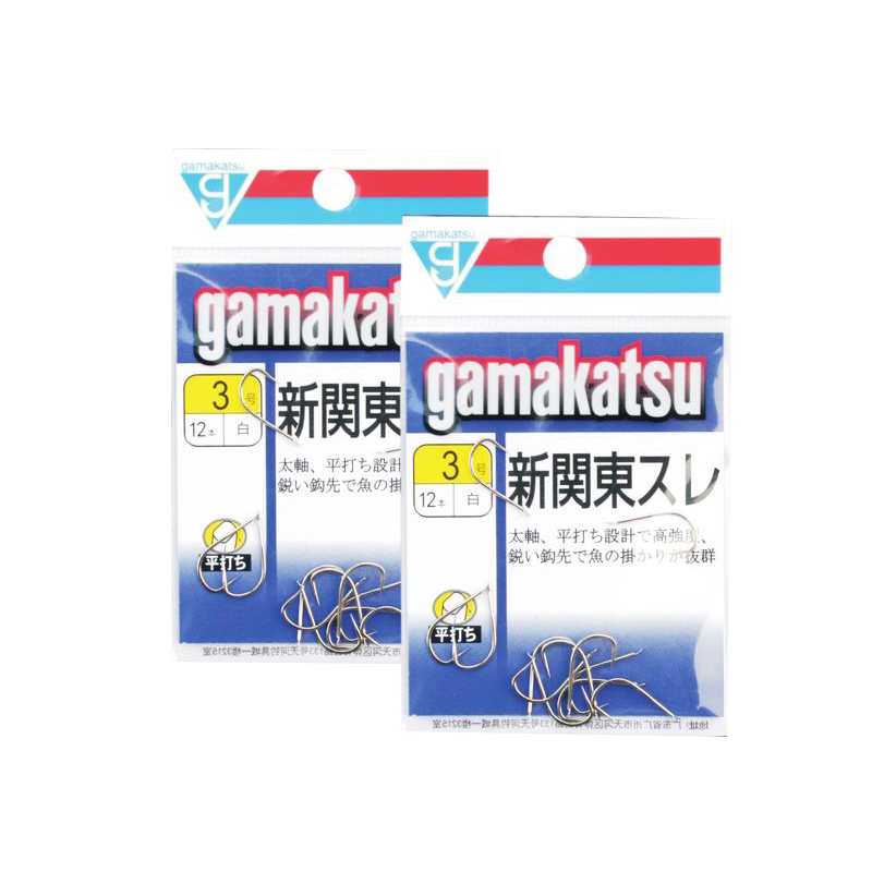 伽玛卡兹鱼钩 gamakatsu 伽马卡兹 伊势尼（黑） 鱼钩 有倒刺
