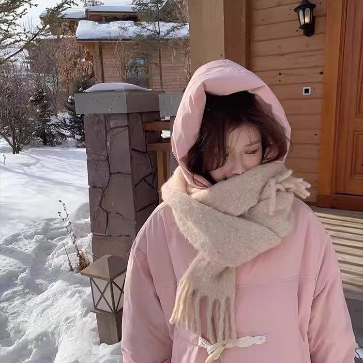 牛角扣短款冬季韩版宽松小个子保暖羽绒服外套  A3307#  MXN