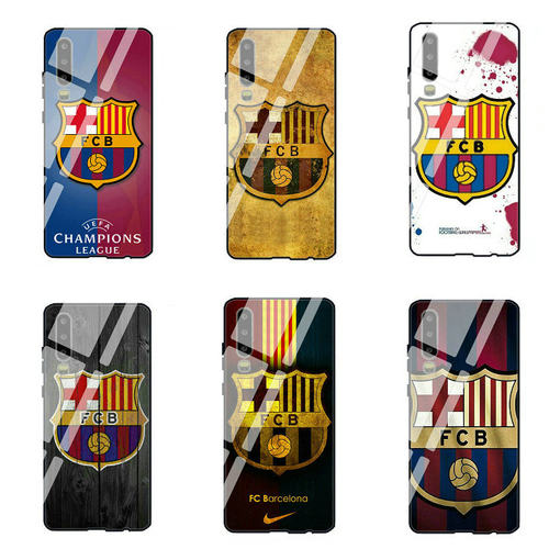 华为P50pro玻璃手机壳p40巴萨p30plus保护套p40 pro足球p10潮牌软