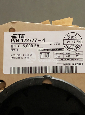 172777-4  TE/泰科工业家用连接器 端子供应 支持期货
